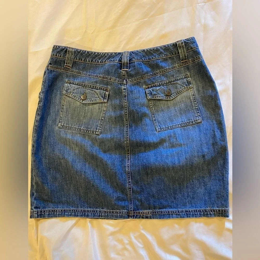 Ruff Hewn Denim‎ Skirt, size 10 Pockets Mini